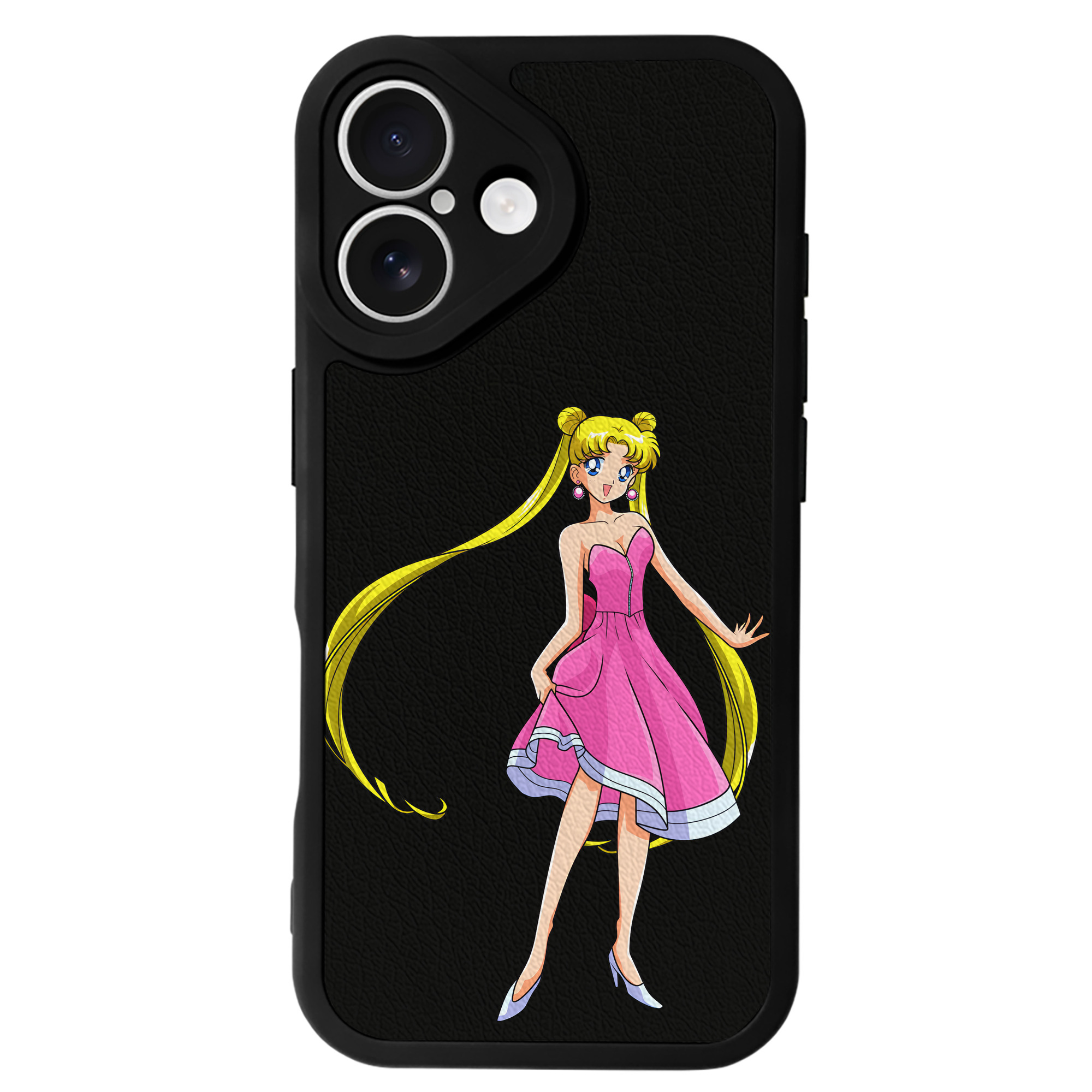 （画像用） 美少女戦士セーラームーン 愛野 美奈子 あいの みなこ Sailor Moon Aino Minako 【iPhone 16シリーズ対応】シリコンスマホケース（レザー調） 材質：シリコン